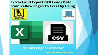 How Can I Export Data from Yellow Pages to Excel?