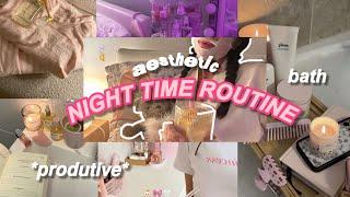 aesthetic productive night time routine || that girl night time routine || muslim girl 🫶🫧