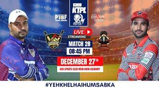 LIVE | Match 28 | Karachi Knights VS Lyari Legends | KTPL Season 4 | 27-Dec-2024