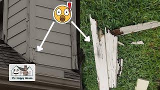 How to Repair Exterior Rotted Trim: THE ULTIMATE SOLUTION | Mr. Happy House