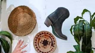 Cowboy boot fit. How to try on cowboy boots for women.