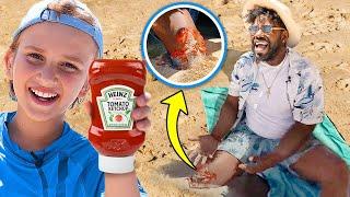 FUNNY PRANKS on the beach!!