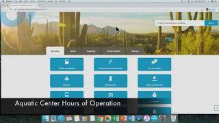 Town of Oro Valley website navigation tutorial.