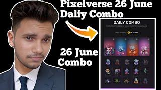 PixelTap Daily Combo | Pixel Verse Today Combo 26 June 2024 | 26 June Pixelverse daliy combo