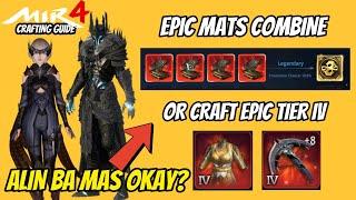 Crafting Tier IV Epic or Combine nalang? | MIR4 Crafting Guide