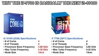 The i7-7700 is literally the i3-10100 and it's hilarious