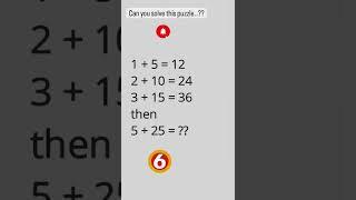 logical maths #mathspuzzle #logicalmathstrick