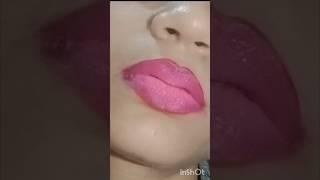 Girl's this glossy lips tutorial ️ Rate it on a scale of1-10#@jigyasashukla666#lipistichack