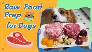 Raw Food Diet for Dogs Meal Prep | Species Appropriate Diet for Dogs #RAWFEEDING #RAWDIET