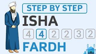 Learn How to Pray Isha 4 Rakat Fardh for Men (beginners) - Step by Step - Translation  Sunni Hanafi