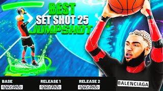 Best SET SHOT 25 Jumpshot EVER on NBA 2K22! Fastest/Easiest