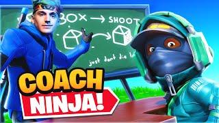 NINJA COACHES ME IN FORTNITE!