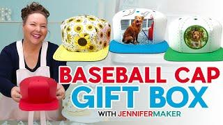 Make Your Own Baseball Cap Gift Box With Paper - Easy DIY Tutorial!