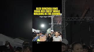 ALEX GONZAGA FANS GRAB HER CHEST WHILE WALKING IN THE CROWD #alexgonzaga #fans #grabchest