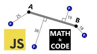 Distance from Point to Segment Explained using JavaScript