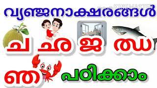 K G Online Class മലയാളം വ്യഞ്ജനാക്ഷരങ്ങൾ  "ച, ഛ, ജ ,ഝ ,ഞ"/അക്ഷരങ്ങളും വാക്കുകളും എഴുതാൻ പഠിക്കാം