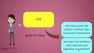 What is a Certified Public Accountant or CPA?