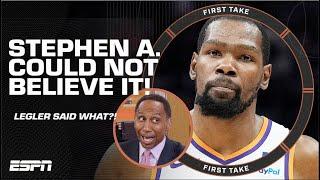 Stephen A. WAS SHOCKED to hear this Kevin Durant & Luka Doncic HOT TAKE  | First Take
