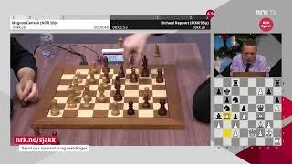 Magnus Carlsen - Richard Rapport: Blitz Chess - Lynsjakk - Dec 30 2022 - Norwegian commentary