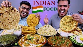 Indian Food: Butter Chicken, Chole Bhature, Palak Paneer... | Mukbang Asmr