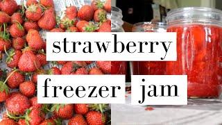 How To Make Strawberry Freezer Jam | Easy, No Cook Recipe!