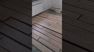 Укладка паркетной доски с предварительной раскладкой без фанеры на стяжку
