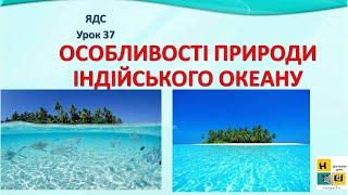 Урок 37 ОСОБЛИВОСТІ ПРИРОДИ ІНДІЙСЬКОГО ОКЕАНУ ЯДС  4 клас