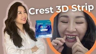 (Eng Sub) Dentist reviews Crest Whitening Strip. How to minimize teeth sensitivity from whitening?