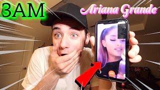 (Insane) CALLING The Real Ariana Grande on FaceTime at 3AM! (She Got Mad)