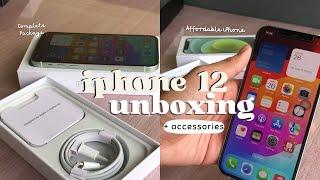 iPhone 12 Mint Green (128 GB) Unboxing in 2024 + Accessories, Magsafe,Magnetic Charger, Aipods Pro