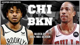 Chicago Bulls vs Brooklyn Nets Full Game Highlights | Mar 29 | 2024 NBA Season