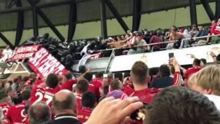 Excessive police violence during the half-time break of the game Real Madrid vs Bayern Munich