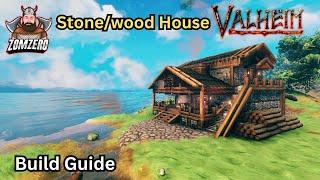 Valheim: How To Build A Stone & Wood Medieval House (Build Guide)