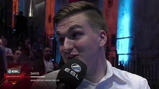 David im Interview mit NiksDa über eSport-Mania bei der ESL Frühlingsmeisterschaft 2017