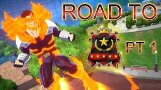 ROAD TO ACE RANK (PT. 1) ! ENDEAVOR RANKED GAMEPLAY MY HERO ULTRA RUMBLE
