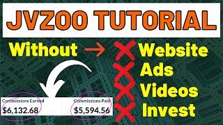 JVZoo Affiliate Marketing Tutorial For Free | (Without Website, Ads, Videos, Invest)