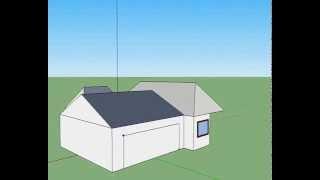 how to make a simple villa in Google Sketchup 8