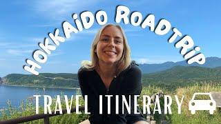 Hokkaido roadtrip travel itinerary - North Japan route including Shiretoko Nationalpark and Furano