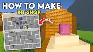 How to Make a Kit Shop in MInecraft Bedrock 1.20+