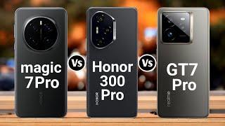 Honor Magic 7 Pro Vs Honor 300 Pro Vs Realme GT 7 Pro