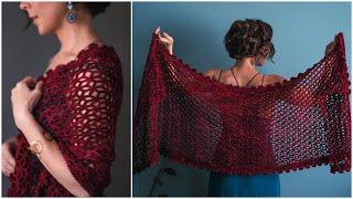 Step-by-Step: How to Crochet a Super Easy, Flower Inspired Shawl! Beginner Level Pattern – Cassia!