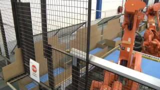 Robotic packaging line made by Teamster at Svedplan, Sweden