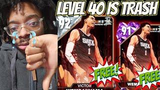 SEASON 5 LEVEL 40 IS A LETDOWN IN NBA2K25 MyTeam!! *FREE* WEMBY FOR EVERYONE