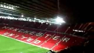 Celtic Fans singing We Want to go Home to manchester police