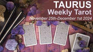 TAURUS WEEKLY TAROT READING "SOMEONE REACHES OUT" November 25th to December 1st 2024 #weeklytarot