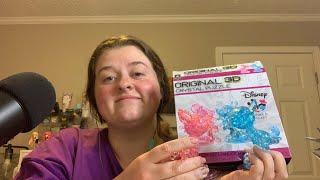 ASMR  Build A Crystal Puzzle With Me (Minnie and Mickey Mouse)