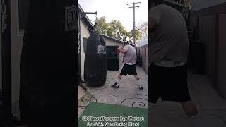 500 Pound Punching Bag Workout Part 294. 5 Minute Round Of Boxing.