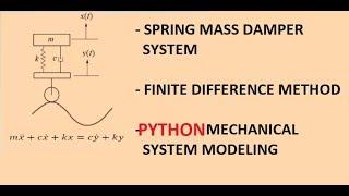 PYTHON (Discrete Time) Finite Difference Method for modelling MECHANICAL SYSTEMS