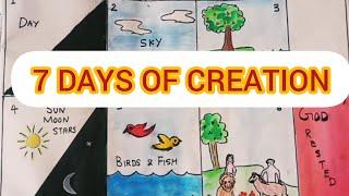 God's beautiful creation|The seven days of creation|Bible Arts and Craft|@obartscraft5117