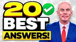 TOP 20 ‘BEST ANSWERS’ TO JOB INTERVIEW QUESTIONS! (HOW TO PREPARE FOR AN INTERVIEW) 100% PASS!